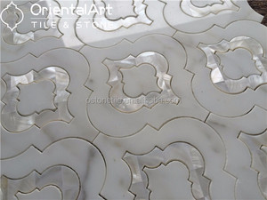 Nacre <span class=keywords><strong>de</strong></span> coquille mélange marbre jet d'eau mosaïque - Product Image 3