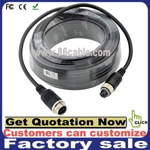Cabo conector ahd para câmera, 5m/10m/15m/20 metros fêmea para macho, 4 pinos, à prova d' água, sistema de câmera ahd do veículo - Product Image 6