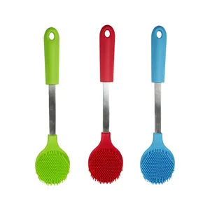 Multi-Function Family Silicone Washing Scrubber Washing Pan Brush With Long Handle