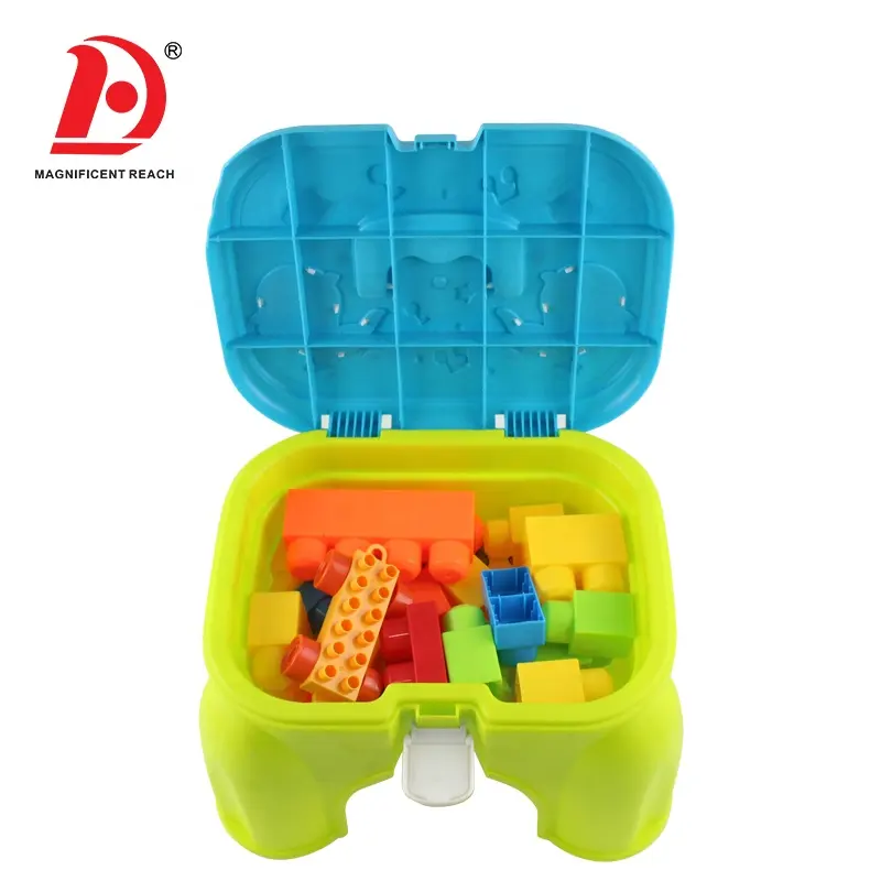 Huada 2023 20 Stuks Kinderen Interessante Educatieve Diy Set Opslag Type Plastic Baby Blok Stoel Speelgoed