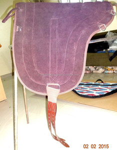 Selle en cuir suédé à dos nu - Product Image 3