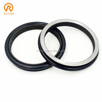 Sellos Flotantes para Excavadoras Rvton de Larga Duración, ID38-1000MM, Acero GCR15, Caucho de Nitrilo, 58-62HRC, 5000HRS, 18 Meses de Garantía, ISO9001
