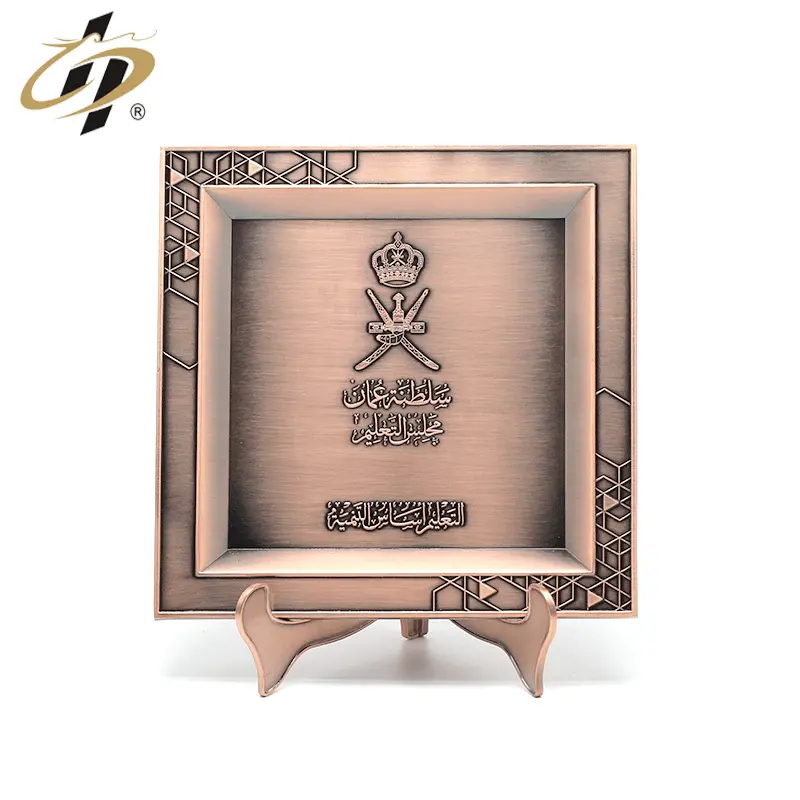 Promotie Gift Custom 3D Brons Oman Nationale Dag Metalen Souvenir Schild Plaat/Plaque