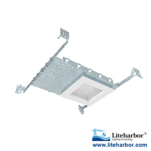 Lampu Kubah LED Tersembunyi Aluminium 12W, Lampu Kubah Bentuk Persegi Dapat Diredupkan untuk Perumahan, Pemasangan Mudah - Product Image 3