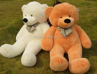 Échantillon gratuit 120cm/47'' Jouet géant, poupée en peluche, ours en peluche blanc, peluche douce, cadeau pour enfants/ours en peluche blanc géant