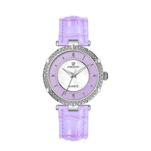 Alta marca de piedra de corona de acero con movimiento suizo mujer de cuarzo reloj de lujo - Product Image 5