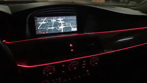 Musique commande automobile fullcolor led d'ambiance 3mm fibre optique a mené la lumière de bande - Product Image 4