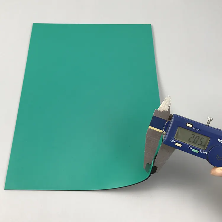 1.8mm Manufacturer Workbench Green Rubber Table Floor Esd Mat