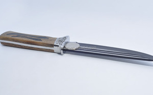 Coltelli da caccia tattici a lama fissa con manico in legno all'ingrosso
