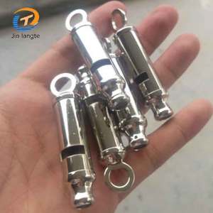 Yüksek kaliteli paslanmaz çelik Survival kamp düdük metalik ıslık <span class=keywords><strong>Metal</strong></span> tren titanyum kamp düdük
