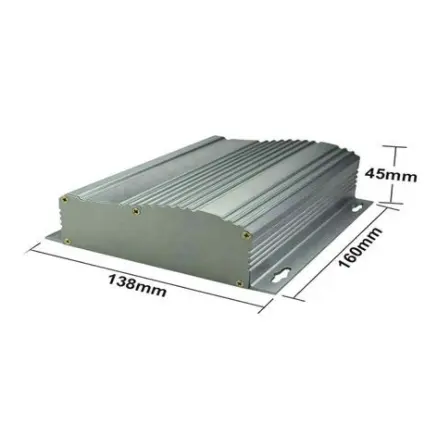 XINGDA Penutup Aluminium Pcb Ekstrusi Pemasangan Dinding Penutup Heatsink Aluminium UNTUK PCB