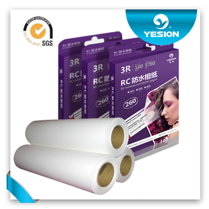 RC glossy photo paper 240gsm papel rc papel fotográfico de inyección de tinta de doble <span class=keywords><strong>cara</strong></span> impermeable de alto brillo - Product Image 4