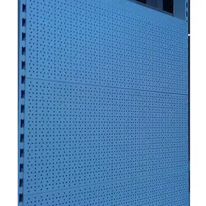 eurotype steel gondola shelving perforated hole back panel for workbench in supermarket to match prong and hook