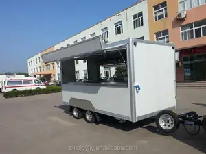 elektrische bakplaat voedsel karren voedsel trailer auto mobiele truck te koop