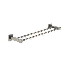Modern Double <b>Towel</b> <b>Rail</b> Wall Mounted Bathroom Accessories Stainless Steel <b>Bath</b> Hardware Set - Product Image 2
