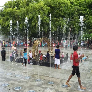 LED light music fountain at Maldives capital city