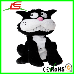 Comercio al por mayor Krazy Kats naranja negro gris felpa eléctrica gato - Product Image 3