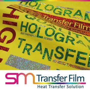 SMTF Hologram HTV Heat Transfer Vinyl for garments and easy weeding, Assorted colors made in Korea