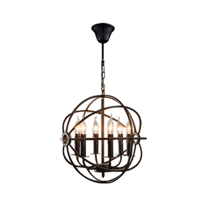 Vendita calda in stile industriale americano lampadario in ferro battuto con luce a sospensione a LED luce di installazione a soffitto per Home Bar - Product Image 3