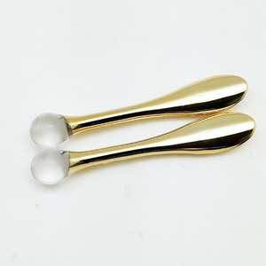 Spatola Cosmetica in Plastica Dorata per Cura della Pelle, Cucchiaio per Crema Viso e Maschera Facciale - Product Image 6