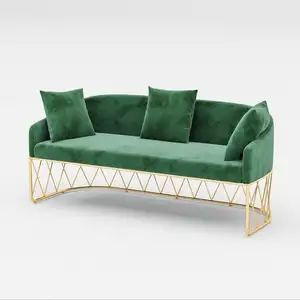 Juego de sofás de diseño moderno para sala de estar, conjunto de sofás de cafetería de lujo con muebles para sala de estar