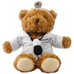 Peluche ripiene Dottore Teddy Bear Con Stetoscopio Personalizzato Carino 25 CM Molle Medico Del Giocattolo Orso di Peluche