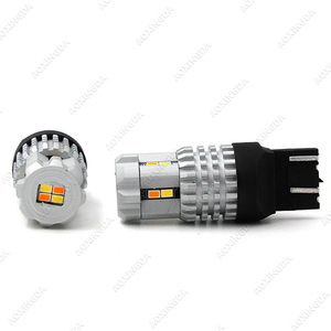 Süper parlak ön dönüş sinyali işık çift renkli beyaz/amber 3020 12 smd T20 <span class=keywords><strong>7444NA</strong></span> 7443 <span class=keywords><strong>LED</strong></span> switchback ampul