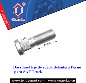 Dacromet Eje de rueda delantera Perno para SAF Truck