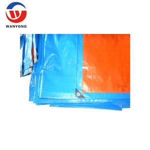 Bâche en PE 90g 120g <span class=keywords><strong>130g</strong></span>, bleu/gris/argent/orange, fabrication en usine - Product Image 2