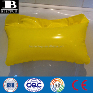 Cuscino gonfiabile del bagno del vinile durevole con il cuscino di sostegno del collo, accessorio comodo di lusso della vasca da bagno per uso domestico della stazione termale - Product Image 3