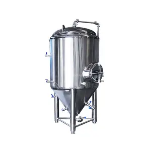 En Acier inoxydable Cuve de brassage conique fond cuve de fermentation fermenteur 500L Réservoir Lumineux de Bière