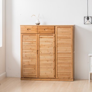 Réglable <span class=keywords><strong>maison</strong></span> bambou étagère à chaussures accessoires avec siège support - Product Image 2