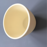 Creuset en céramique de corindon à haute teneur en alumine en tailles de 5ml 10ml 30ml 150ml 300ml avec forme conique pour les applications industrielles en céramique
