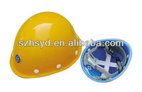 Casco de seguridad industrial para construcción de minas, Material de polietileno de alta densidad, estilo japonés clásico, pequeño, ala completa, forma redonda, CE FRP PP