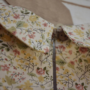 Blusa <span class=keywords><strong>de</strong></span> <span class=keywords><strong>manga</strong></span> <span class=keywords><strong>larga</strong></span> con cuello peter pan, tela floral 100% algodón <span class=keywords><strong>para</strong></span> niña - Product Image 5