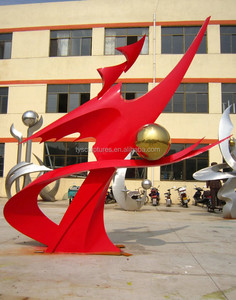 <span class=keywords><strong>Chinese</strong></span> Outdoor Abstracte Vogel Phoenix Roestvrij Stalen Sculptuur Voor Tuin