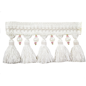 Nieuwe mode katoen pom pom fringe tassel <span class=keywords><strong>trim</strong></span> voor koop - Product Image 3