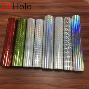 Đặc biệt thiết kế màu bạc tự dính lá cán nguội phim holographic