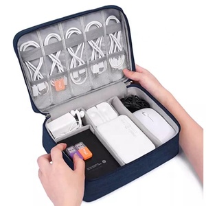 Tas Penyimpan Kamera, Aksesori Elektronik Bepergian, Tahan Air, Kantung Perjalanan, Tas Penyimpanan Pengisi Daya dengan Logo