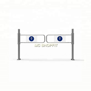 Puerta abatible y torniquete automáticos de la puerta de la barrera del supermercado de la seguridad electrónica de la inducción - Product Image 4
