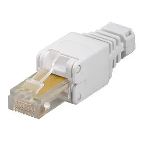 UTP Cat6 Plug Modular, Plug RJ45 Toolless, Plug Tanpa Solder Cat5e