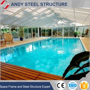 Fábrica de estructuras de acero de China, marco de <span class=keywords><strong>portal</strong></span> prefabricado de alto estándar, estructura de acero, pintura en aerosol de acero inoxidable, techo de edificio para piscina, cobertizo de techo de marco espacial - Product Image 6