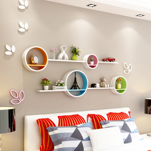 Decorazione per la casa mensola a parete camera da letto porta oggetti in cartone e scaffali campione gratuito di quattro pezzi - Product Image 1
