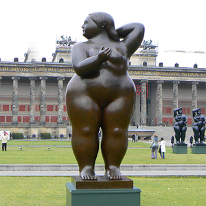 La reproducción de antigüedades fundido Fernando Botero moderna escultura de bronce para venta - Product Image 2