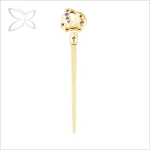 Cute Extremely Good Stylish Gold Plated Metal Crystal Animals Elephant Letter Opener Gift