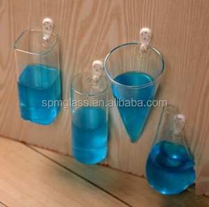 <span class=keywords><strong>Parete</strong></span> Appeso Vaso di Vetro A Forma decorativa Casa Ornamento Trasparente - Product Image 3