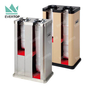 U-13 더블 슬롯 우산 가방 디스펜서 스테인레스 스틸, 크롬 우산 포장 기계 더블 슬롯 짧은 긴 우산 - Product Image 2