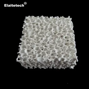 Al2O3 alumina ceramic foam filter with expanding sealing for molten aluminum purification