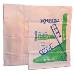 Bolsa de plástico reciclable para fertilizante, bolsa de 25kg, personalizada