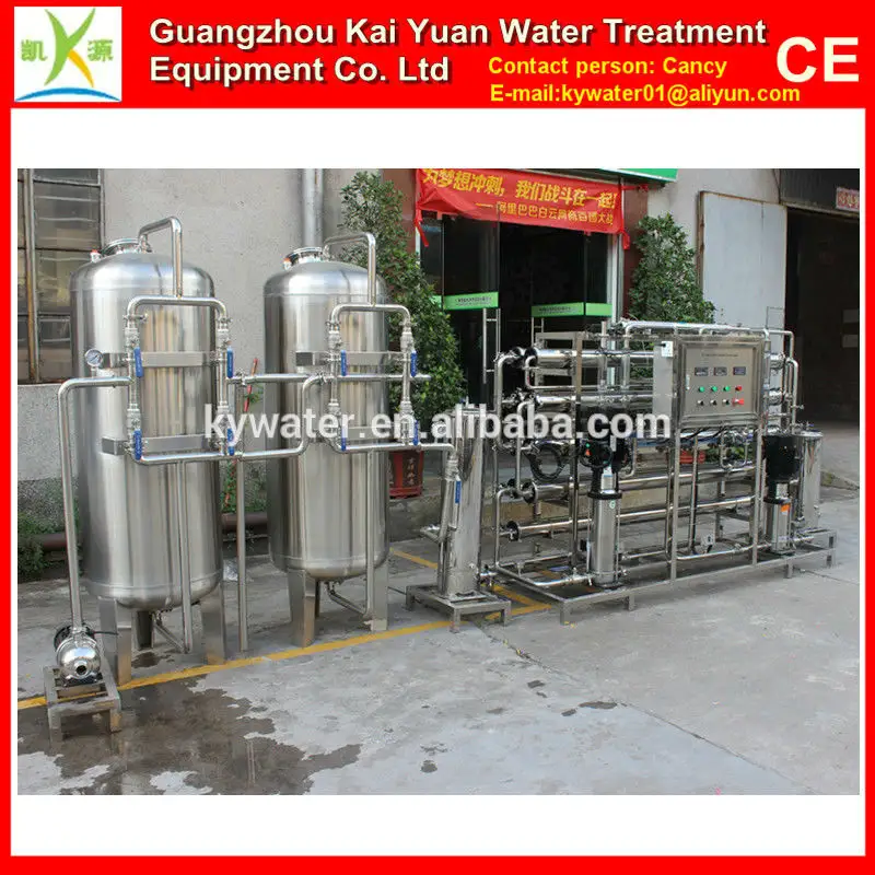 2000l/h de acero inoxidable eléctrica ro de destilación de agua del filtro